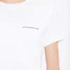 Aansluitend T-shirt met verkleind logo in wit