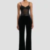 Alina-broek in midnight velvet Alina-broek in midnight velvet