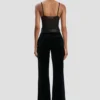 Alina-broek in midnight velvet Alina-broek in midnight velvet