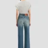 Alina-jeans in versleten blauwe wassing