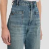Alina stretchjeans in versleten blauwe was