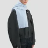 Alpaca sjaal in gletsjerblauw