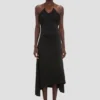 Asymmetrische midi-rok in zwart Asymmetrische midi-rok in zwart