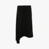 Asymmetrische midi-rok in zwart Asymmetrische midi-rok in zwart