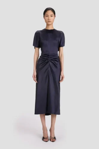 Bela midi-jurk in midnight