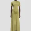 Blaire midi-jurk in greenfinch