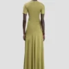 Blaire midi-jurk in greenfinch