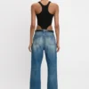 Bodysuit met hoge beenuitsnijding in zwart
