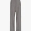 Broek met plooien in de taille in nikkel Broek met plooien in de taille in nikkel