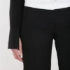 Broek met zijpanelen in zwart