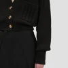 Cable Pocket Cardigan in zwart Cable Pocket Cardigan in zwart