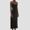 Cami midi-jurk in zwart