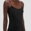 Cami midi-jurk in zwart