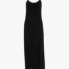 Cami midi-jurk in zwart