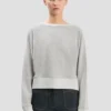Constance-sweatshirt in grijs gemêleerd