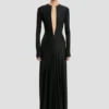 Cut-out jurk in zwart Cut-out jurk in zwart