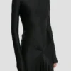 Cut-out jurk in zwart Cut-out jurk in zwart