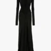 Cut-out jurk in zwart Cut-out jurk in zwart