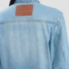 Denim truckerjack in heritage blauw