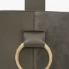 Dia-bucketbag van kiezelgrijs leer Dia-bucketbag van kiezelgrijs leer