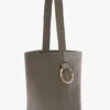 Dia-bucketbag van kiezelgrijs leer Dia-bucketbag van kiezelgrijs leer