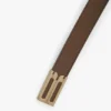 Dorian B-finite riem in duifgrijs zacht leer Dorian B-finite riem in duifgrijs zacht leer
