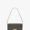 Dorian pochette in donker olijfgroen leer Dorian pochette in donker olijfgroen leer