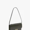 Dorian pochette in donker olijfgroen leer Dorian pochette in donker olijfgroen leer