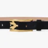Dorian-riem met gesp in marineblauw suède Dorian-riem met gesp in marineblauw suède