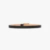 Dorian-riem met gesp in zwart glad leer Dorian-riem met gesp in zwart glad leer