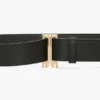 Dorian smokingriem van zwart zacht leer Dorian smokingriem van zwart zacht leer