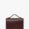 Dorian-tas, klein, in bordeauxrood leer