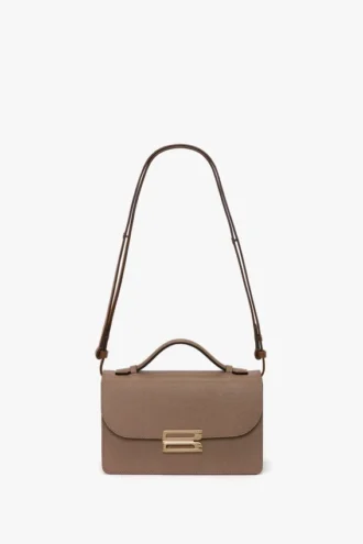 Dorian-tas small in duifgrijs leer