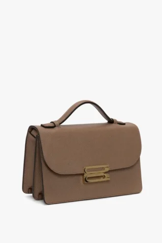 Dorian-tas small in duifgrijs leer