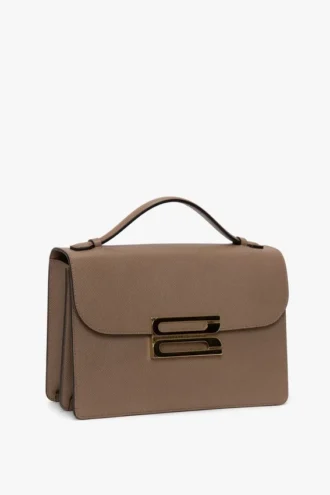 Dorian-tas van duifgrijs leer