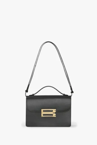 Dorian-tas van zwart leer