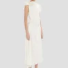 Drape midi-jurk in ivoor Drape midi-jurk in ivoor