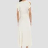 Drape midi-jurk in ivoor Drape midi-jurk in ivoor