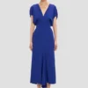 Edith midi-jurk in helder indigo Edith midi-jurk in helder indigo