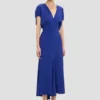 Edith midi-jurk in helder indigo Edith midi-jurk in helder indigo