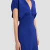 Edith midi-jurk in helder indigo Edith midi-jurk in helder indigo