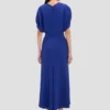 Edith midi-jurk in helder indigo Edith midi-jurk in helder indigo