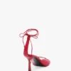 Eliza stiletto sandaal 75 in rood leer Eliza stiletto sandaal 75 in rood leer