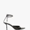 Eliza stiletto sandaal 75 in zwart leer Eliza stiletto sandaal 75 in zwart leer