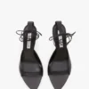 Eliza stiletto sandaal 75 in zwart leer Eliza stiletto sandaal 75 in zwart leer