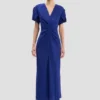 Eve midi-jurk in helder indigo Eve midi-jurk in helder indigo