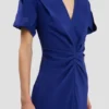 Eve midi-jurk in helder indigo Eve midi-jurk in helder indigo