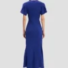 Eve midi-jurk in helder indigo Eve midi-jurk in helder indigo