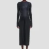 Frances midi-jurk in marineblauw