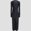 Frances midi-jurk in marineblauw